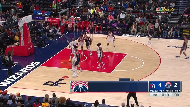 【2022年11月01日 76人vs奇才集锦】身体优势显著！波神翻身干拔打板命中2+1