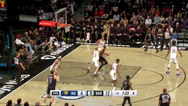 【2022年11月01日 步行者vs篮网集锦】该进的球总会进 克拉克斯顿自投自抢补扣取分