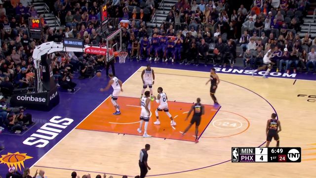 【2022年11月02日 森林狼vs太阳集锦】老黄忠又稳又准三分连中 唐斯不慌不忙送出压哨扣篮助攻