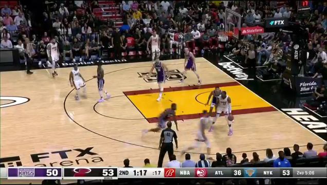 【2022年11月03日】NBA常规赛：国王vs热火第2节英文原声回放