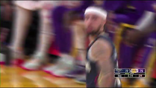 【2022年11月03日】NBA常规赛：鹈鹕vs湖人第3节英文原声回放