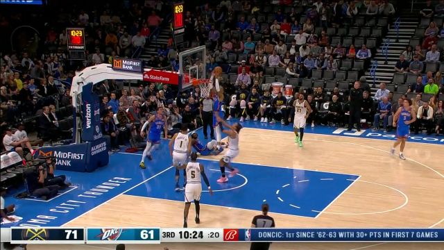 【2022年11月04日 掘金vs雷霆集锦】点燃观众席 亚历山大单臂隔扣小波特