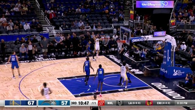 【2022年11月04日 勇士vs魔术集锦】狙击手已就位 汤普森底角三分一发入魂