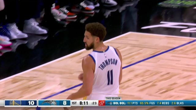 【2022年11月04日 勇士vs魔术集锦】库里vs魔术集锦 8记三分狂轰39+9