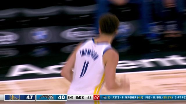 【2022年11月04日 勇士vs魔术集锦】水花荡漾！库里汤普森轮流开火连中不讲理三分