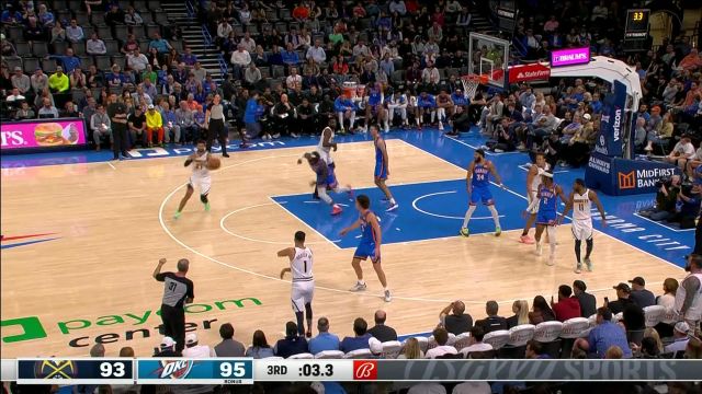 【2022年11月04日 掘金vs雷霆集锦】压哨！穆雷后仰跳投哨响球进