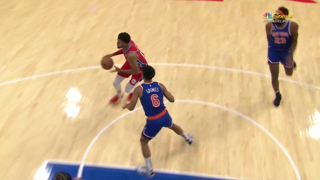 【2022年11月05日 尼克斯vs76人集锦】塔克巴掌大帽制裁兰德尔 马克西突破抛投两分入帐