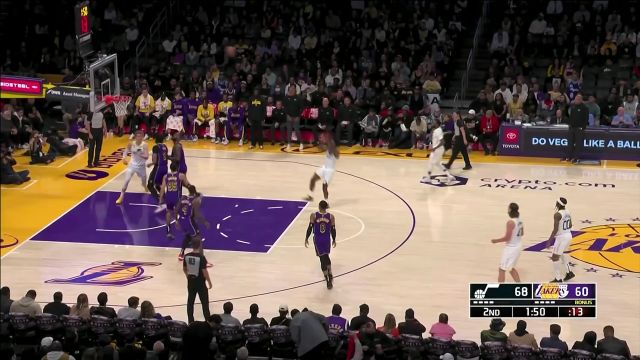 【2022年11月05日 爵士vs湖人集锦】爵士130-116湖人 威少28+6马尔卡宁27+12率队拒绝连败