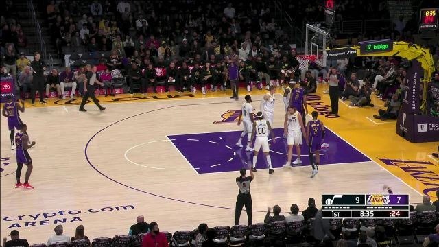 【2022年11月05日 爵士vs湖人集锦】内线翻江倒海 浓眉篮下强攻打成2+1