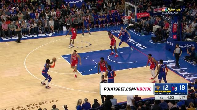 【2022年11月05日】尼克斯vs费城第1节英文原声回放