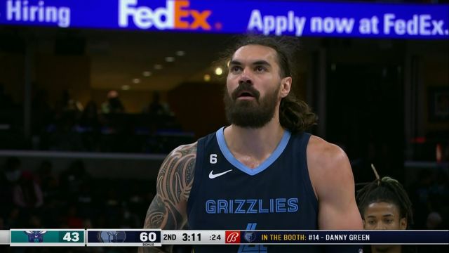 【2022年11月05日】NBA常规赛：黄蜂vs灰熊第2节英文原声回放