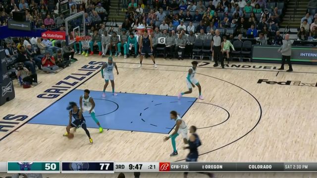 【2022年11月05日 黄蜂vs灰熊集锦】莫兰特眼观六路送出妙穿 贝恩斜刺里杀出上篮建功