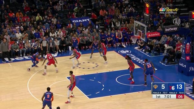 【2022年11月05日 尼克斯vs76人集锦】找回颜面！兰德尔正面对话塔克强投2+1