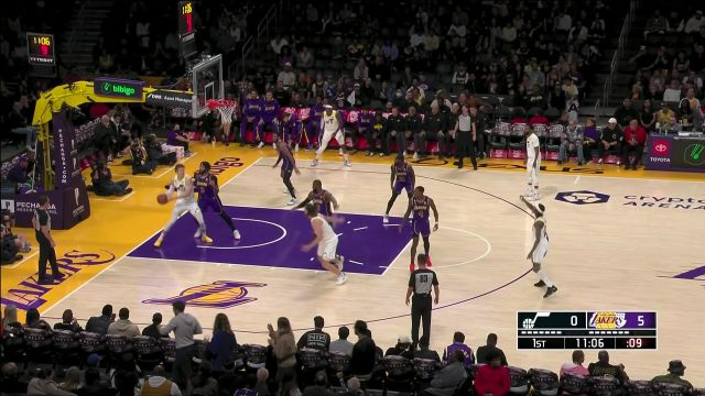 【2022年11月05日 爵士vs湖人集锦】难度系数拉满 奥利尼克漂移三分空心入网