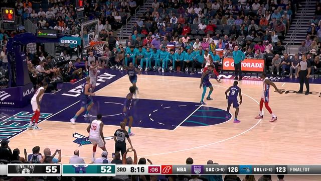 【2022年11月06日 篮网vs黄蜂集锦】篮下都是我的地盘！ PJ华盛顿送遮天大帽