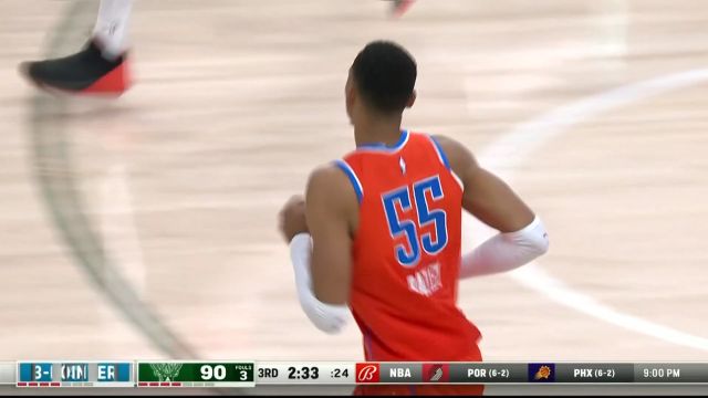 【2022年11月06日 雷霆vs雄鹿集锦】你有张良计我有过墙梯 贝兹利阿伦对飙三分