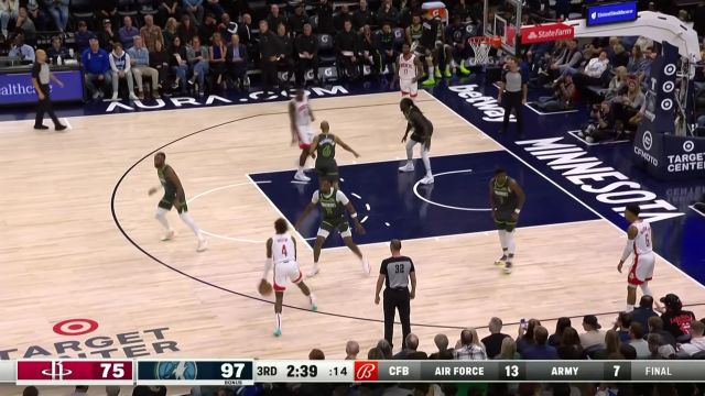 【2022年11月06日 火箭vs森林狼集锦】灵动突破越过层峦叠嶂 杰伦格林以一敌四突破反手上篮