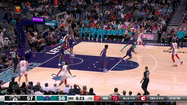 【2022年11月06日 篮网vs黄蜂集锦】杜兰特杀到篮下遗憾未果 克拉克斯顿旱地拔葱补扣得手