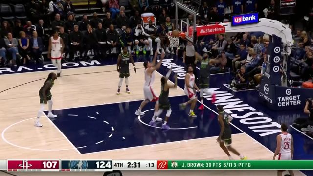 【2022年11月06日 火箭vs森林狼集锦】普林斯击鼓传花送妙传 麦克丹尼尔斯猿臂轻舒轰炸篮筐