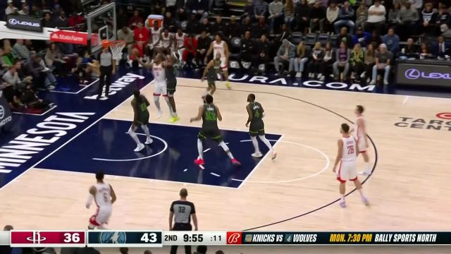 【2022年11月06日 火箭vs森林狼集锦】一点寒芒先到随后枪出如龙 戈登灵动突破撕裂防线