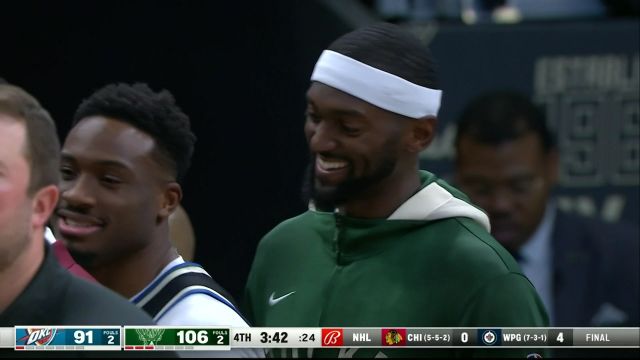 【2022年11月06日】NBA常规赛：雷霆vs雄鹿第4节原声解说回放