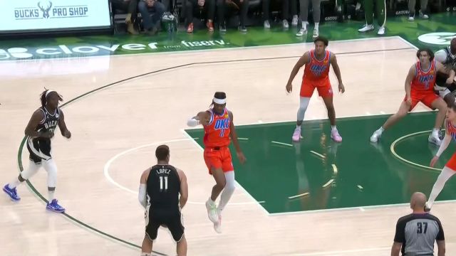 【2022年11月06日 雷霆vs雄鹿集锦】开场就是箭如雨下 洛佩兹弹无虚发连中3记三分