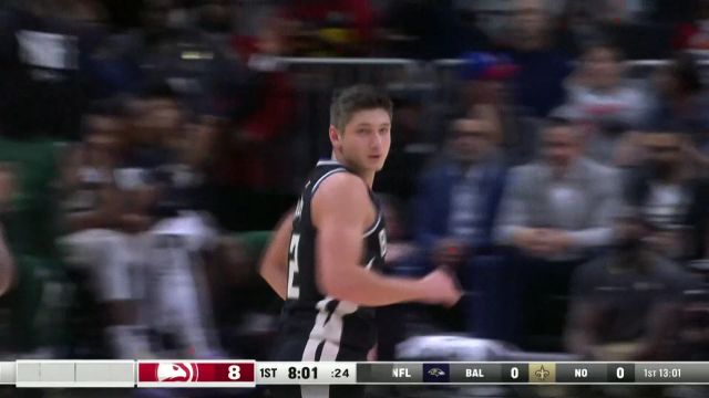 【2022年11月08日 雄鹿vs老鹰集锦】今天我才是球场最靓的仔！阿伦三分超神连续飙进超远三分