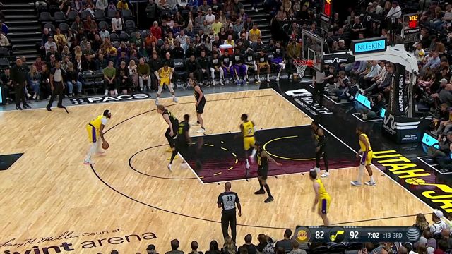 【2022年11月08日 湖人vs爵士集锦】浓眉硬刚防守 霸气上篮还有加罚