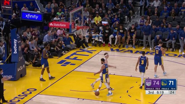 【2022年11月08日 国王vs勇士集锦】蒙克瞒天过海送出炮弹妙传 赫尔特拍马赶到暴扣得手