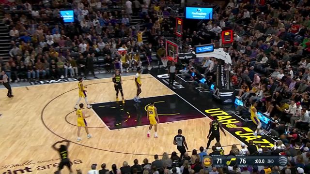 【2022年11月08日 湖人vs爵士集锦】这就是大威少！威少拍马赶到封盖比斯利