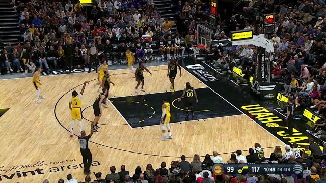 【2022年11月08日 湖人vs爵士集锦】外线也能进 浓眉抬手三分一箭穿心