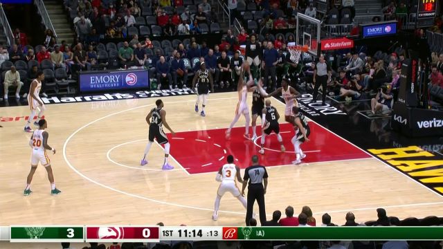 【2022年11月08日 雄鹿vs老鹰集锦】阿伦协防送卡佩拉遮天大帽 字母哥反击拉杆得手