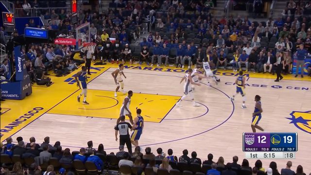 【2022年11月08日 国王vs勇士集锦】水花兄弟掀起涟漪！库里汤普森连中三分