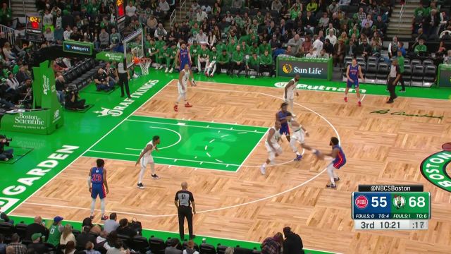 【2022年11月10日 活塞vs凯尔特人集锦】终于在下半场找到自己 坎宁安转身突破冲击篮下