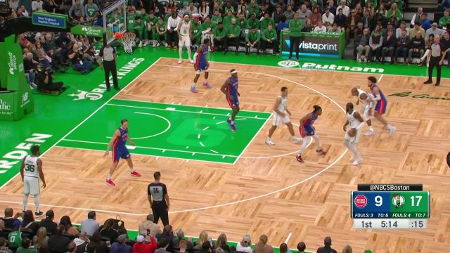 【2022年11月10日 活塞vs凯尔特人集锦】布朗不看人送腋下妙传 霍福德篮下吃饼美滋滋