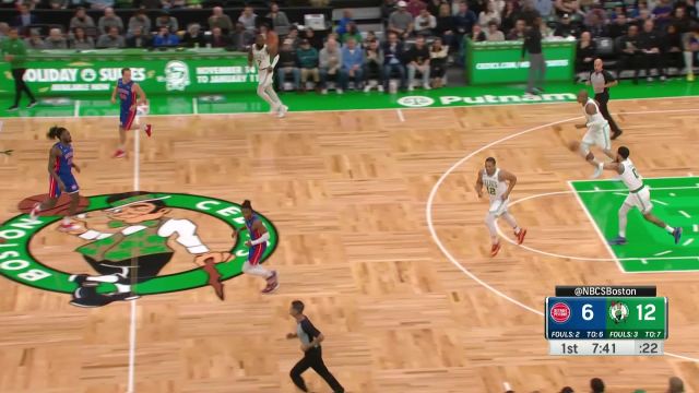 【2022年11月10日 活塞vs凯尔特人集锦】运过三分线直接干拔 布朗自信拉弓百步穿杨