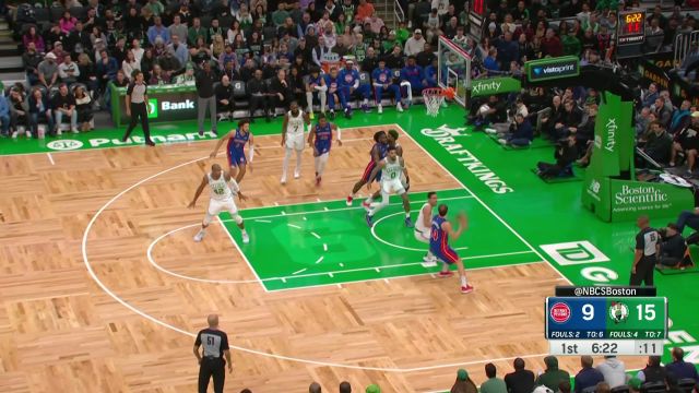 【2022年11月10日 活塞vs凯尔特人集锦】布罗格登送遮天大帽 老霍福德反击长枪直下