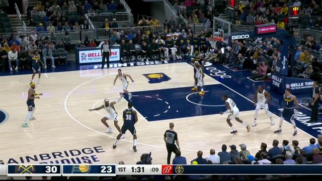 【2022年11月10日 掘金vs步行者集锦】视防守如无物！杰夫格林一步登天单臂隔扣杰克逊