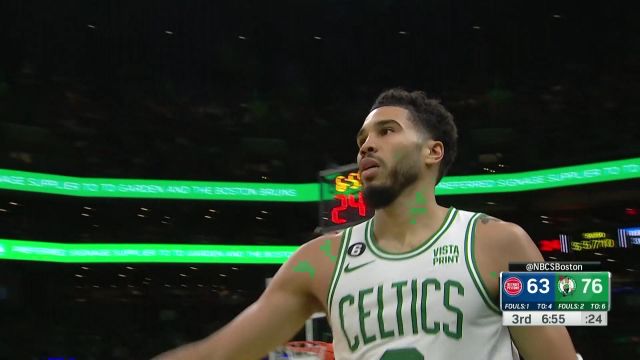 【2022年11月10日 活塞vs凯尔特人集锦】塔图姆vs活塞集锦 第三节单节16分全场轻松砍下31分