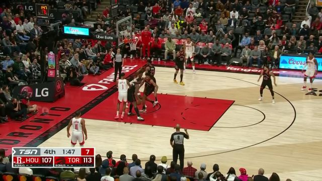 【2022年11月10日 火箭vs猛龙集锦】比赛彻底失去悬念 范乔丹连线巴恩斯双手暴扣