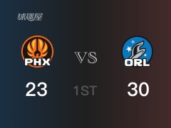 首节战罢，魔术30-23领先太阳