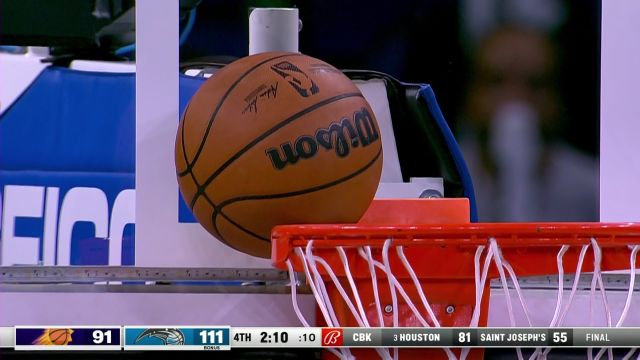 【2022年11月12日 太阳vs魔术集锦】难度挺高！比永博背身勾手直接卡篮脖子