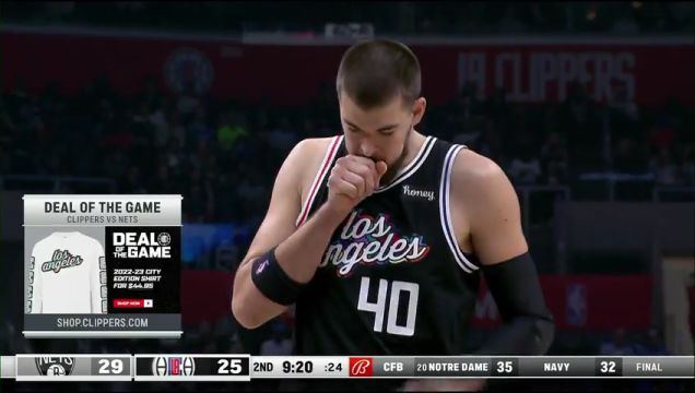 【2022年11月13日】NBA常规赛：篮网vs快船第2节英文原声回放