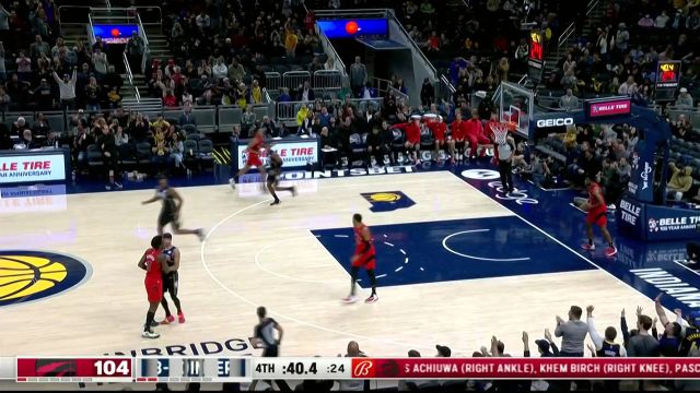 【2022年11月13日 猛龙vs步行者集锦】今日份命中率达标！希尔德三分蓄力收掉比赛