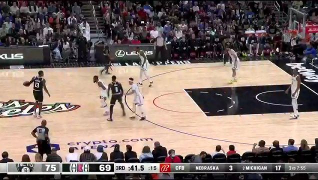 【2022年11月13日】NBA常规赛：篮网vs快船中文解说全场回放