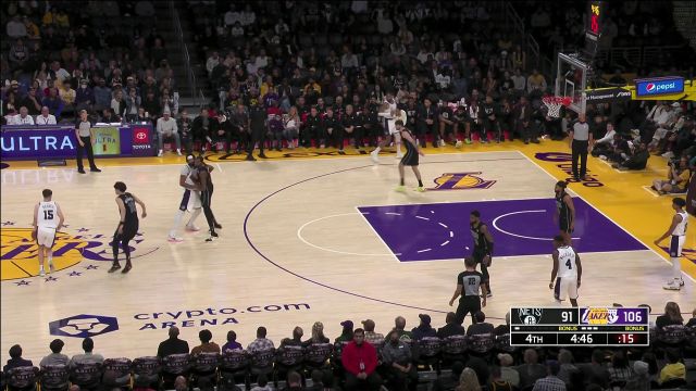 【2022年11月14日】篮网vs湖人第4节中文解说回放