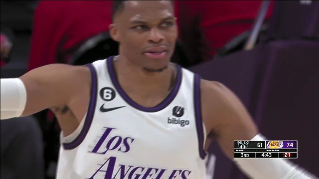 【2022年11月14日 篮网vs湖人集锦】威少连线浓眉篮下暴扣 沃克准星仍旧再现三分穿网