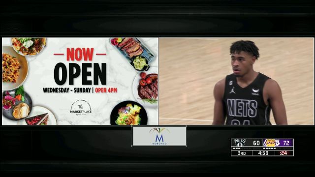 【2022年11月14日】篮网vs湖人第3节英文原声回放