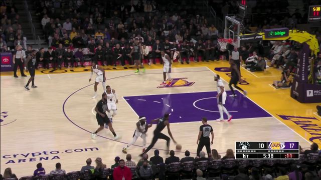 【2022年11月14日 篮网vs湖人集锦】快刀斩乱麻！杜兰特持球突破风骚跳投命中