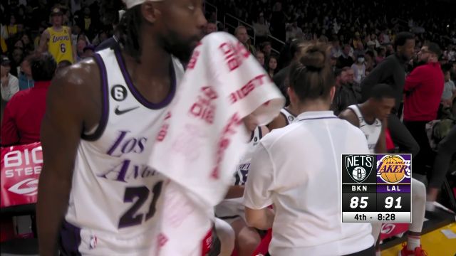 【2022年11月14日】篮网vs湖人第4节英文原声回放